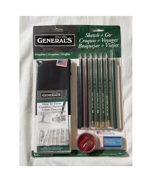 NEW General's Sketch & Go Graphite Pencil Set SG-2